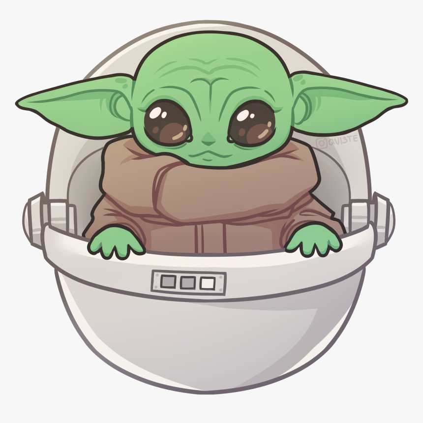 Star Wars Cute Baby Yoda Png Photos Baby Yoda Face Drawing Transparent Png Kindpng