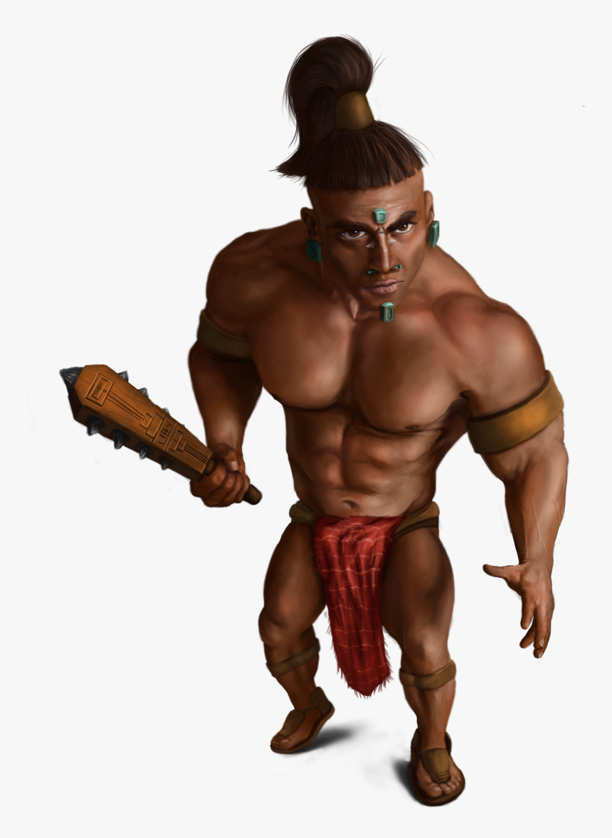 Mayan Fury Warrior - Barechested, HD Png Download, Free Download