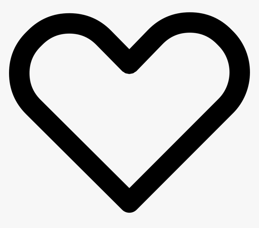Outline Heart Icon , Png Download - Heart Bold Icon Png, Transparent Png, Free Download