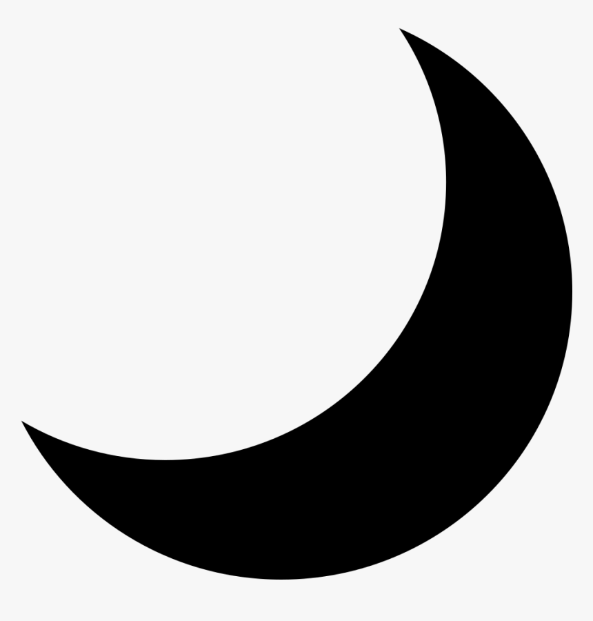 Emojione Bw 1f319 - Black Moon Symbol Copy And Paste, HD Png Download, Free Download