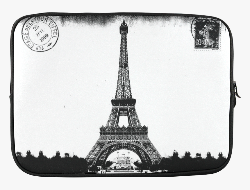Eiffel Tower Custom Laptop Sleeve 15"" - Vintage Lace Pattern Chandelier Paris Eiffel Tower, HD Png Download, Free Download