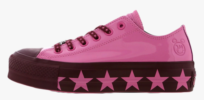 Converse X Miley Cyrus Chuck Taylor All Star Lift Patent - Miley Cyrus Pink Converse, HD Png Download, Free Download