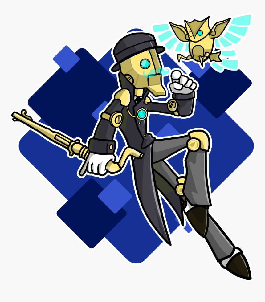 Marquis, From Battleborn, With Owl Attachment - Cartoon, HD Png Download, Free Download