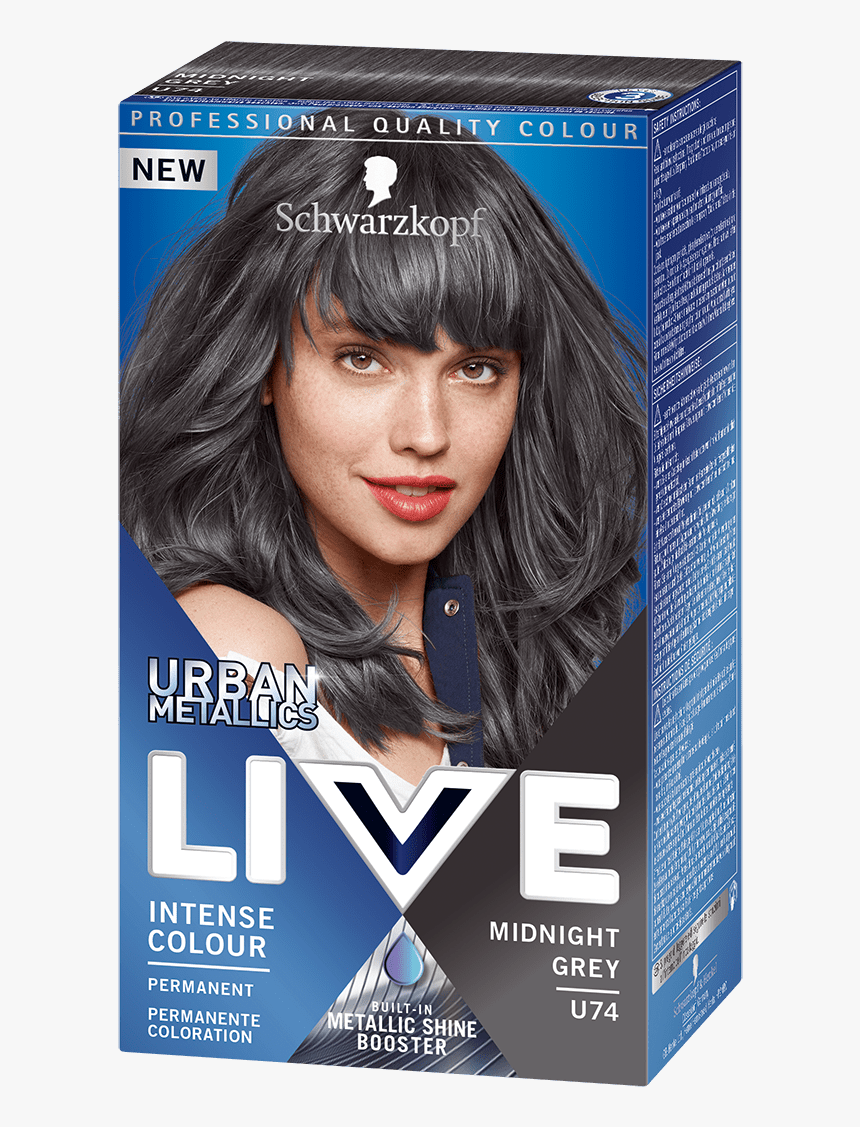 Live Colour Hair Dye From Schwarzkopf - Live Color Smokey Steel, HD Png Download, Free Download