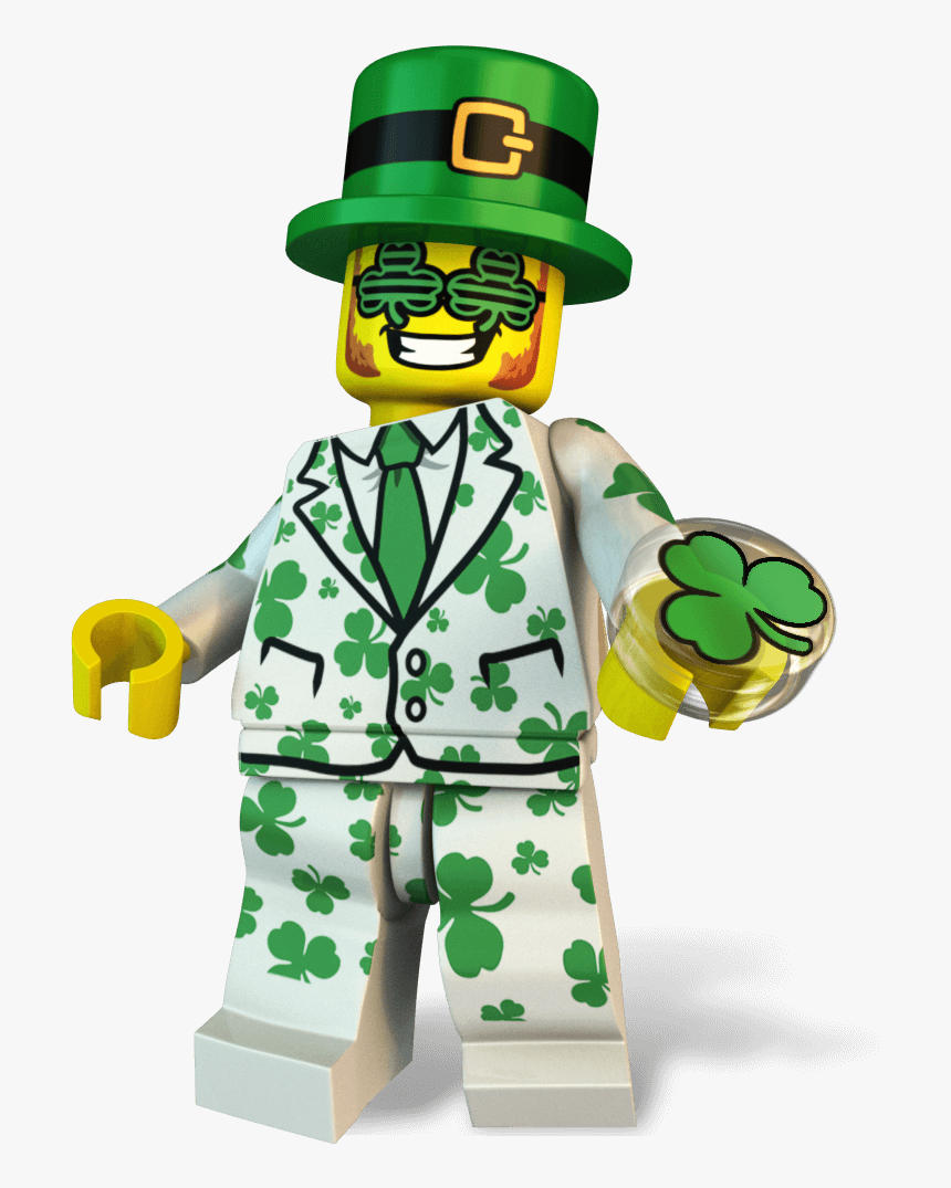 Patrick O"shamrock - St Patrick's Day Lego Man, HD Png Download, Free Download