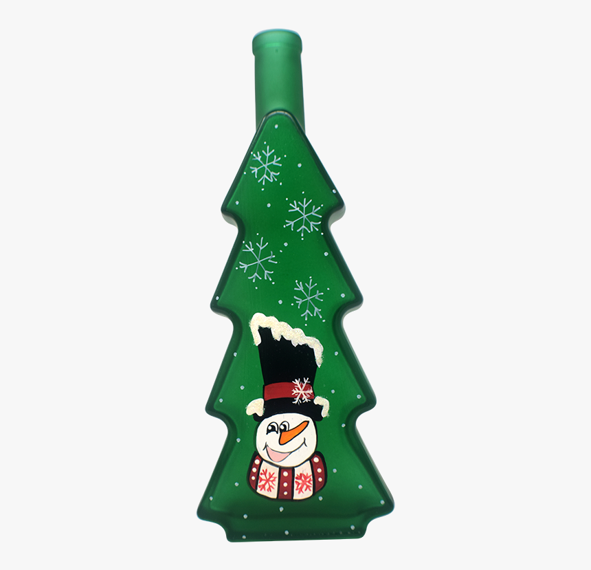 Christmas Tree Shape Wine Bottle, HD Png Download, Free Download