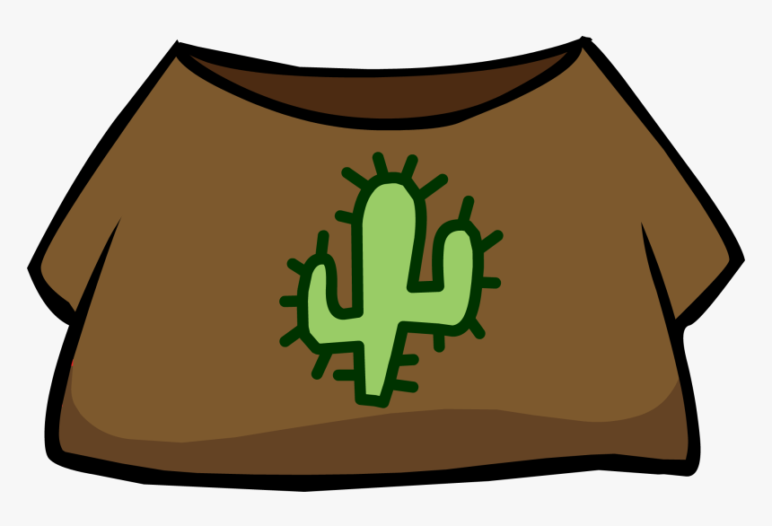 Transparent Mexican Cactus Clipart - Club Penguin Western Shirt, HD Png Download, Free Download