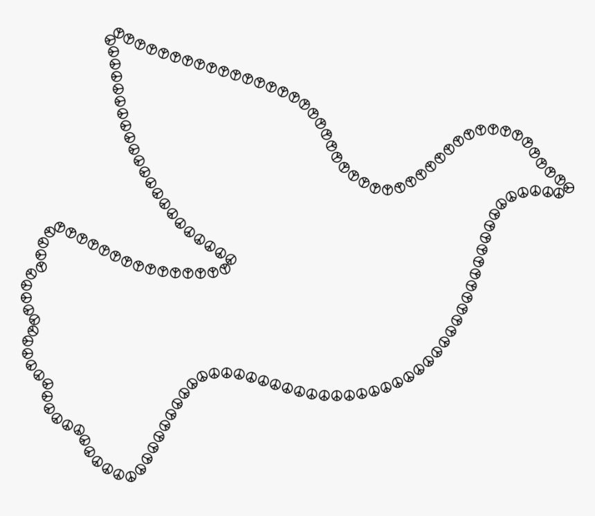 Chain,jewellery,body Jewelry - Dove Clipart Outline, HD Png Download, Free Download