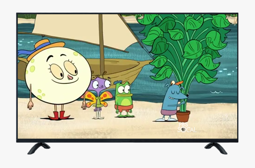 Ipad With Pbs Kids Socal On Screen - Cartoon, HD Png Download, Free Download
