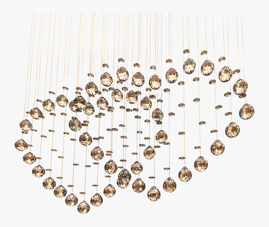 Heart-shaped Decorative Crystal Curtain Double Heart - Curtain Crystal Png, Transparent Png, Free Download