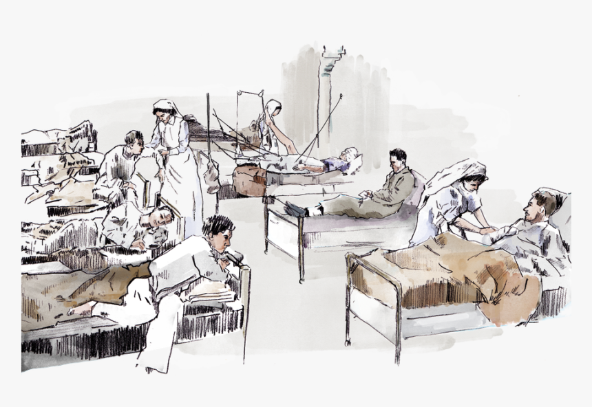 Diary Of A War , Png Download - World War 1 Nurses Cartoon, Transparent Png, Free Download