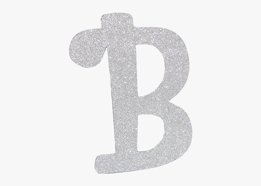 Silver Glitter Letter B, HD Png Download, Free Download