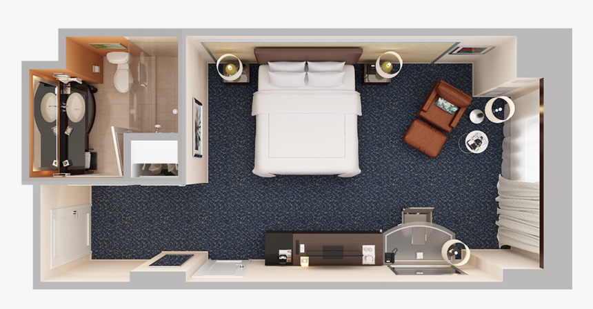 Bed Room Top View, HD Png Download, Free Download