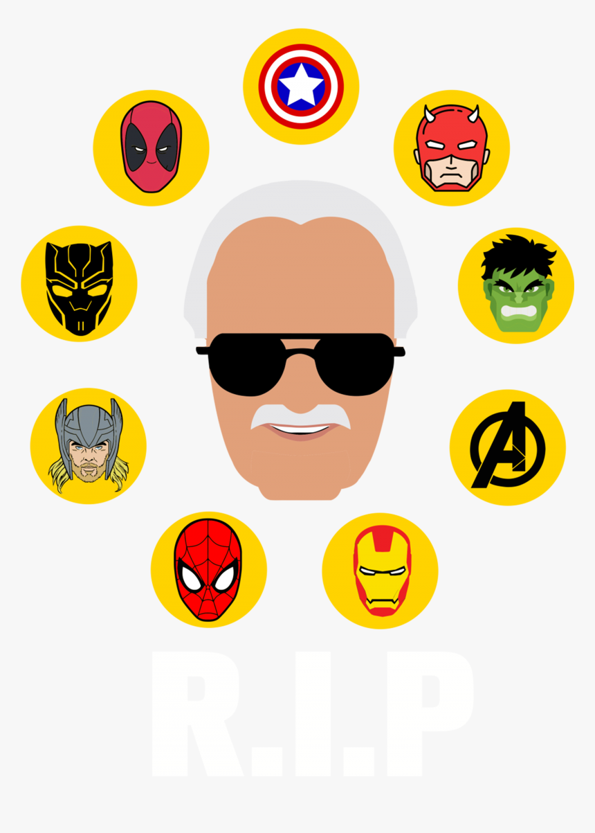 Rip Stan Lee Sticker, HD Png Download, Free Download