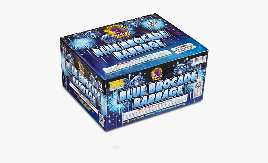 500 Gram Fireworks Repeater Blue Brocade Barrage - Carton, HD Png Download, Free Download