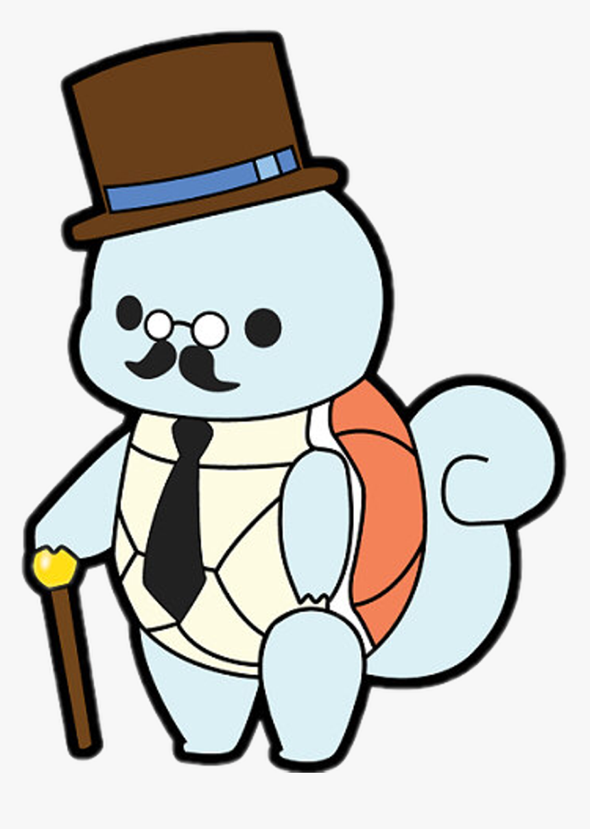 #squirtle #dapper #freetoedit - Sophisticated Pokemon, HD Png Download, Free Download