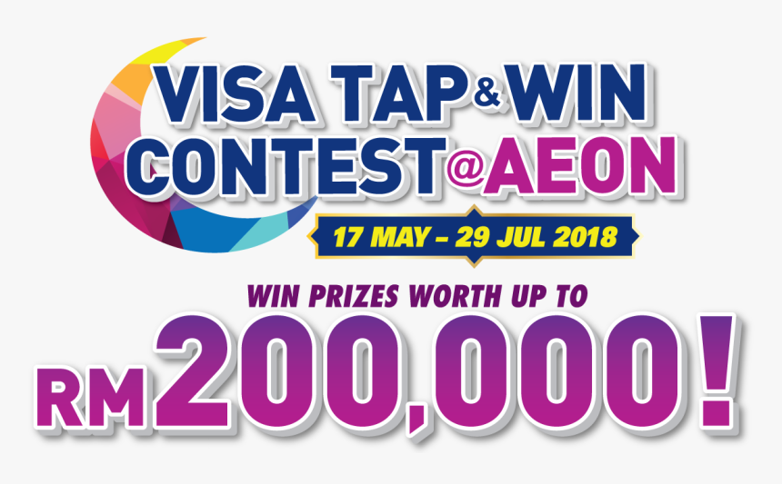 Visa Tap & Win Contest @ Aeon - Graphic Design, HD Png Download, Free Download