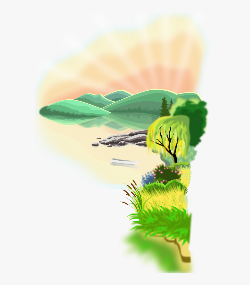 Lake Svg Clip Arts - Danau Vektor, HD Png Download, Free Download