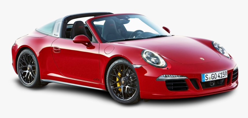 Red Porsche 911 Targa 4 Gts Car Png Image - Porsche 911 Targa 2019, Transparent Png, Free Download