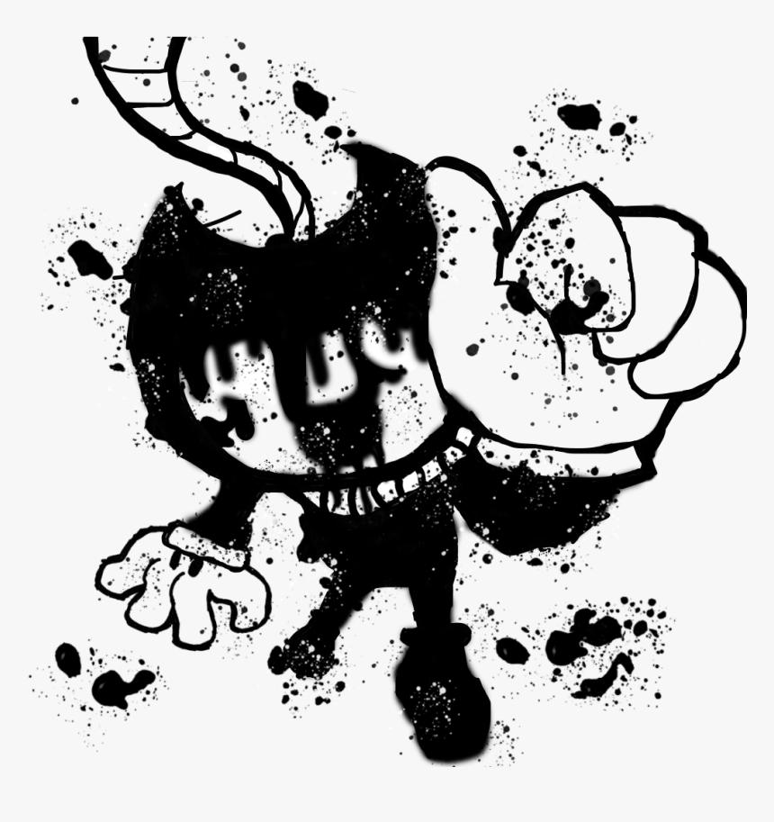 Bendy And The Ink Machine Downward Fall Painting, HD Png Download, Free Download