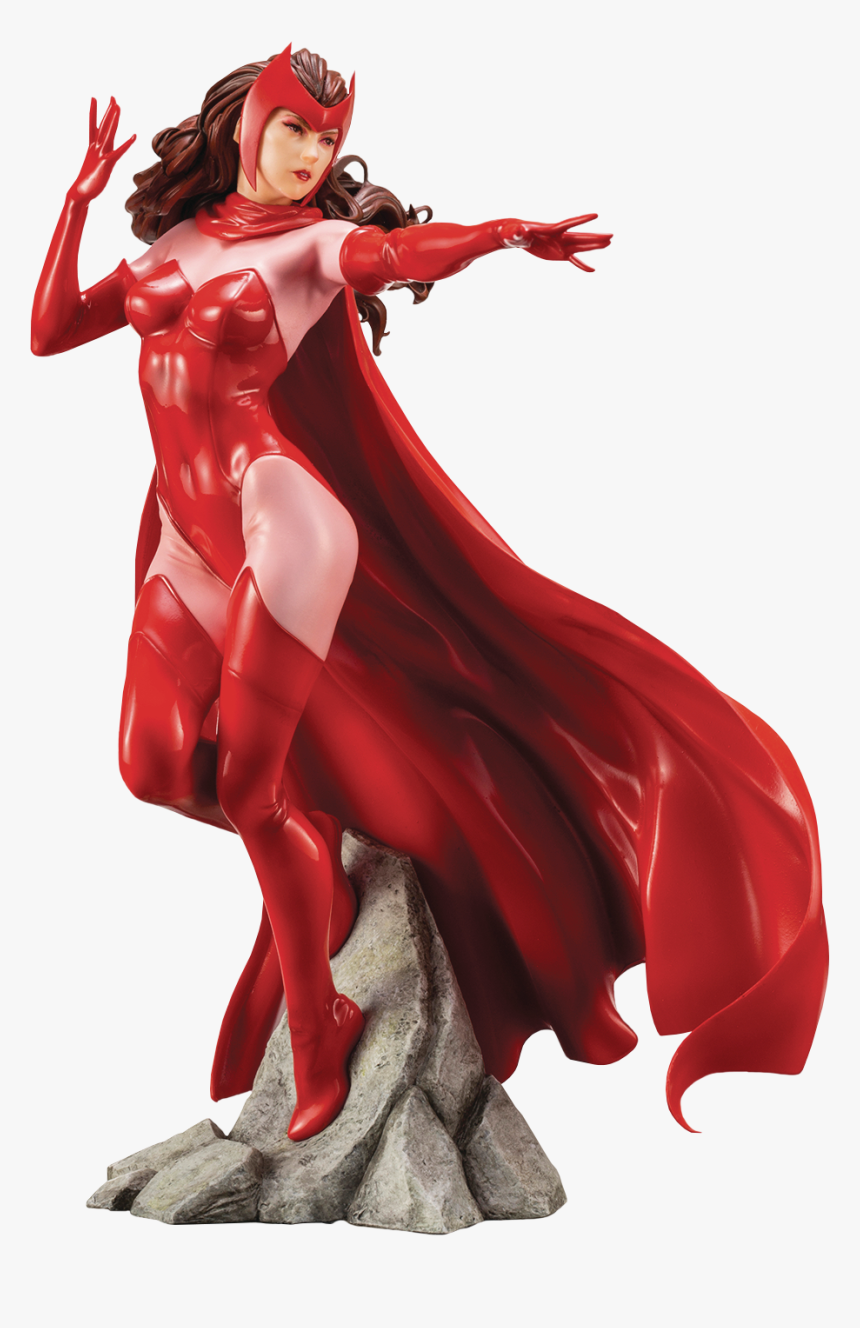 Scarlet Witch 1/10th Scale Artfx Statue - Marvel Comic Scarlet Witch, HD Png Download, Free Download