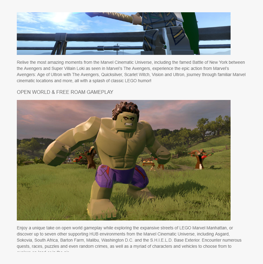 Lego Marvel Avengers Hulk, HD Png Download, Free Download