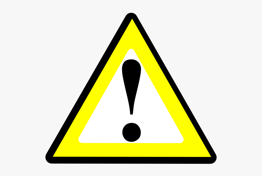 Black Yellow Warning 1 Clip Art - Road Sign Meanings Uk, HD Png Download, Free Download