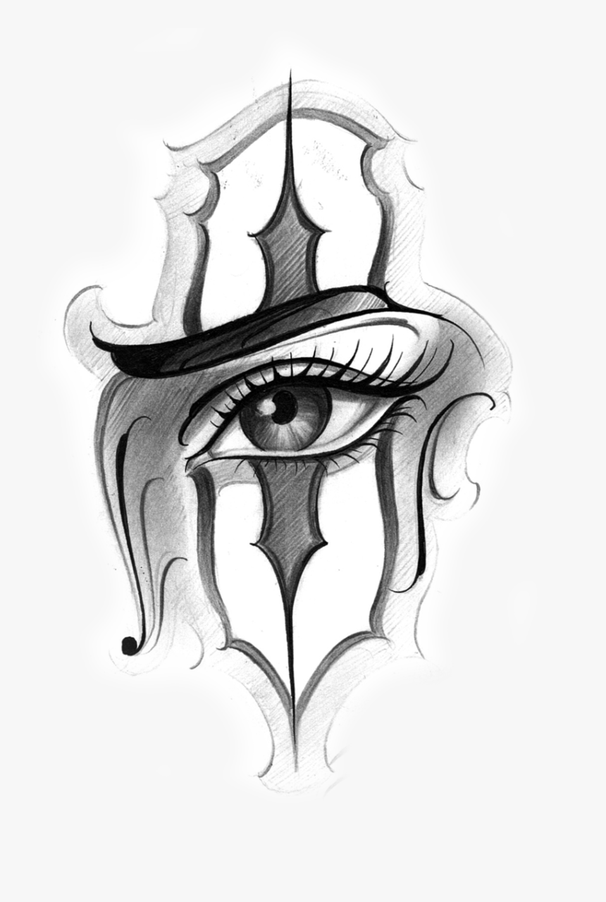 Chicano Clown Eye Drawing, HD Png Download, Free Download