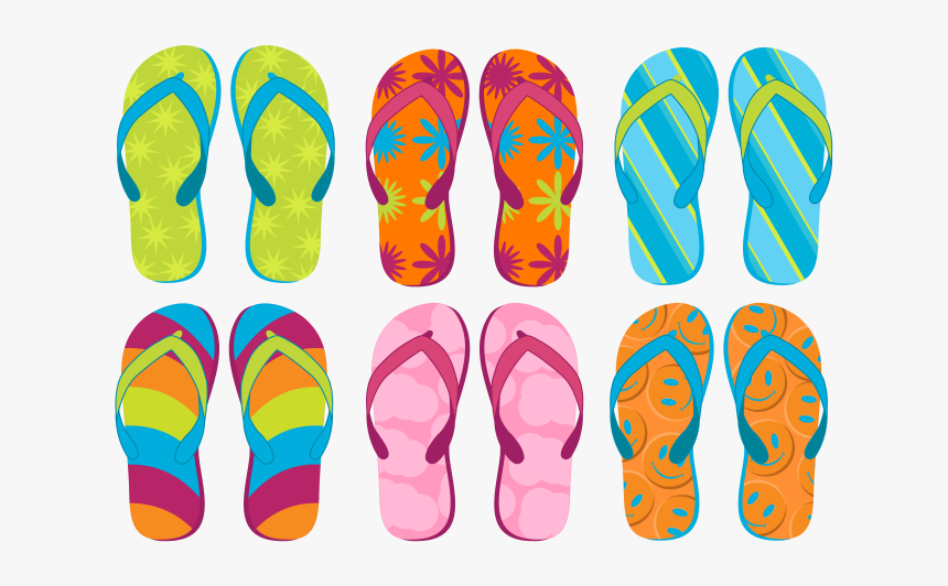 Beach Flip Flops Vector, HD Png Download, Free Download