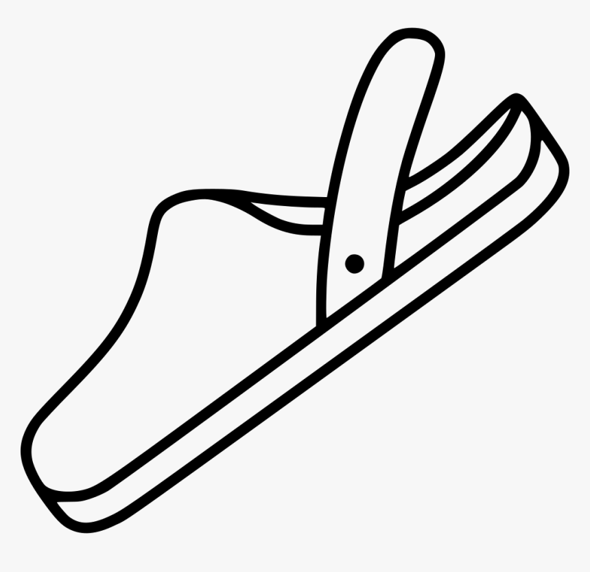 Slippers - Line Art, HD Png Download, Free Download