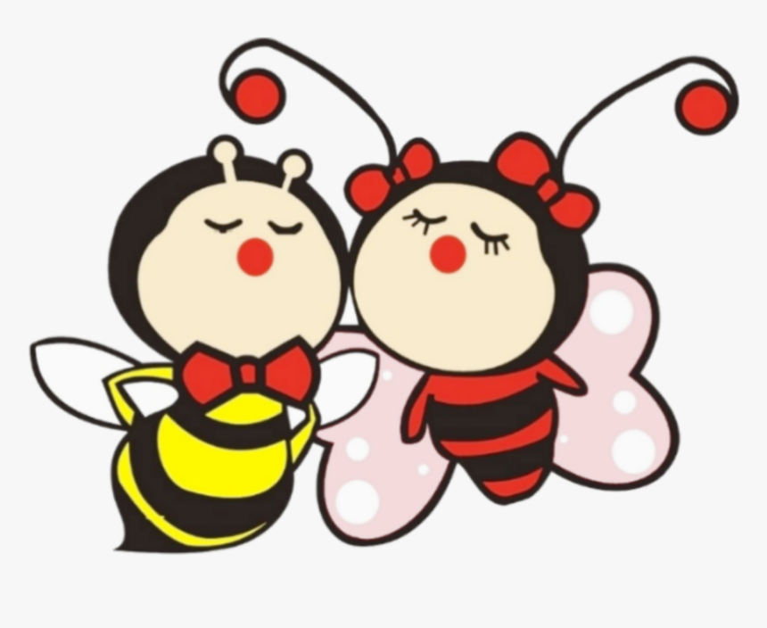 #freetoedit #cute #ladybug #bumblebee - Honeybee, HD Png Download, Free Download