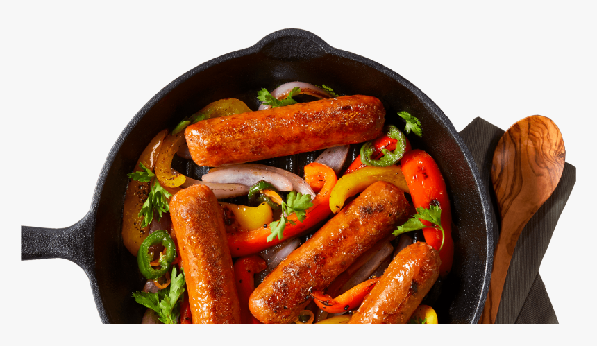 Pan Of Beyond Meat Sausages - Breakfast Sausage, HD Png Download, Free Download