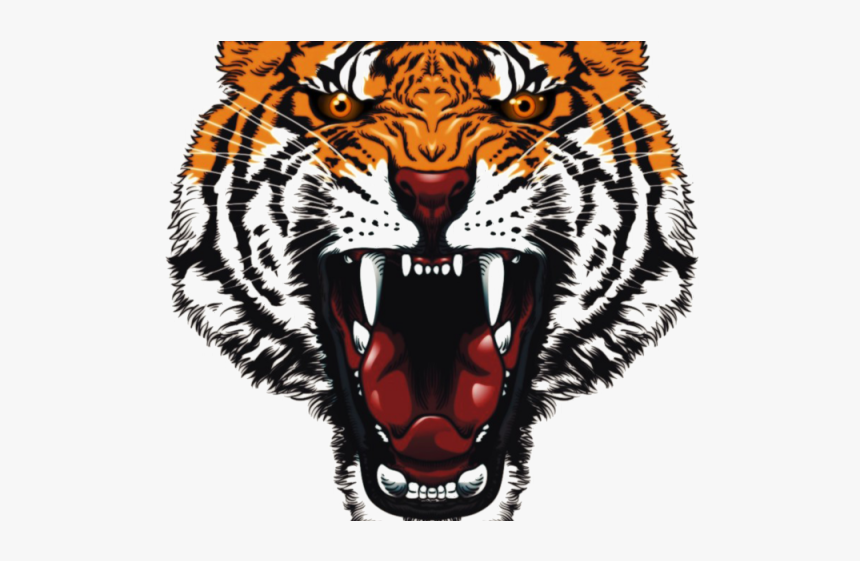 Angry Tiger Face Png, Transparent Png, Free Download