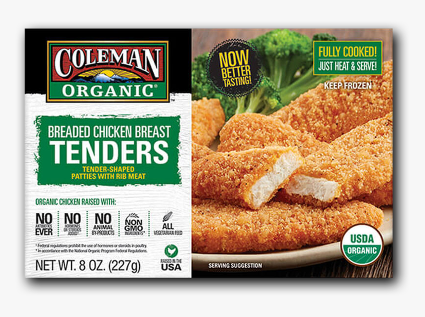 Coleman Natural Foods Organic Breaded Chicken Breast - Coleman Chicken, HD Png Download, Free Download