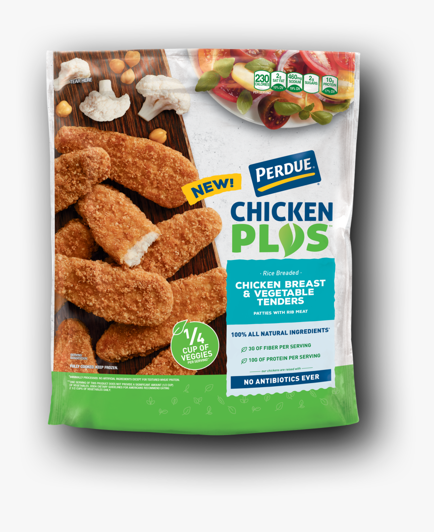 Perdue Chicken Plus Chicken Breast And Vegetable Tenders - Perdue Chicken Plus Nuggets, HD Png Download, Free Download