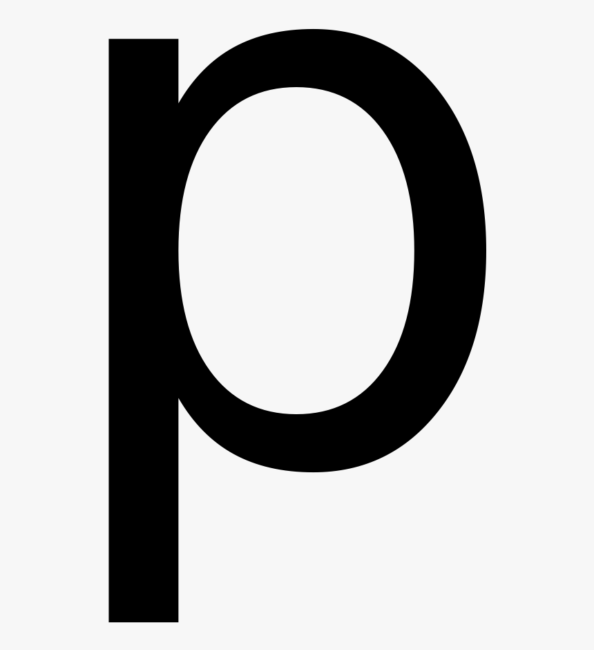 Lower Case Letter P, HD Png Download, Free Download