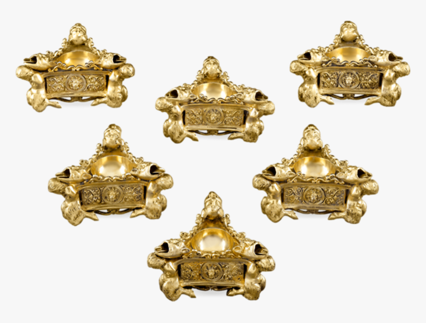 Continental Silver Gilt Salt Cellars, HD Png Download, Free Download