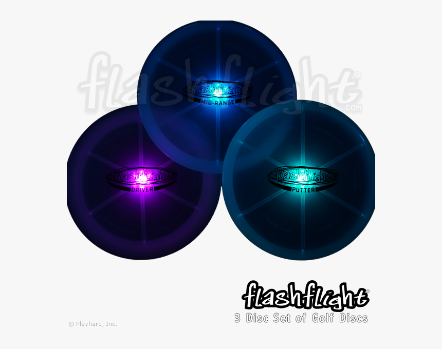 Golf Disc Frisbee Flashflight Led Light Up Golf Disc - Circle, HD Png Download, Free Download