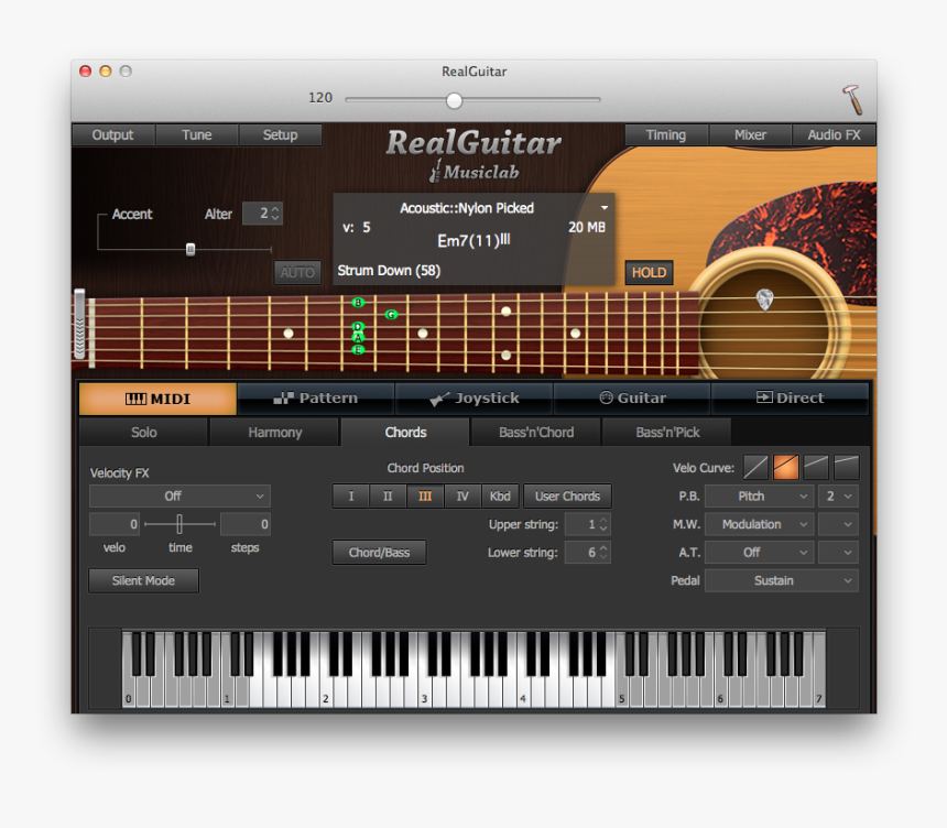 Guitar Chords On Midi Keyboard, HD Png Download, Free Download