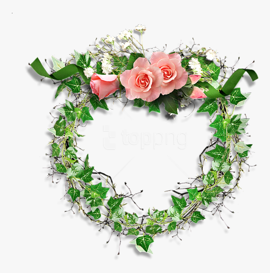 Free Png Transparent Frame Leaves And Roses Background - Transparent Leafy Green Background, Png Download, Free Download