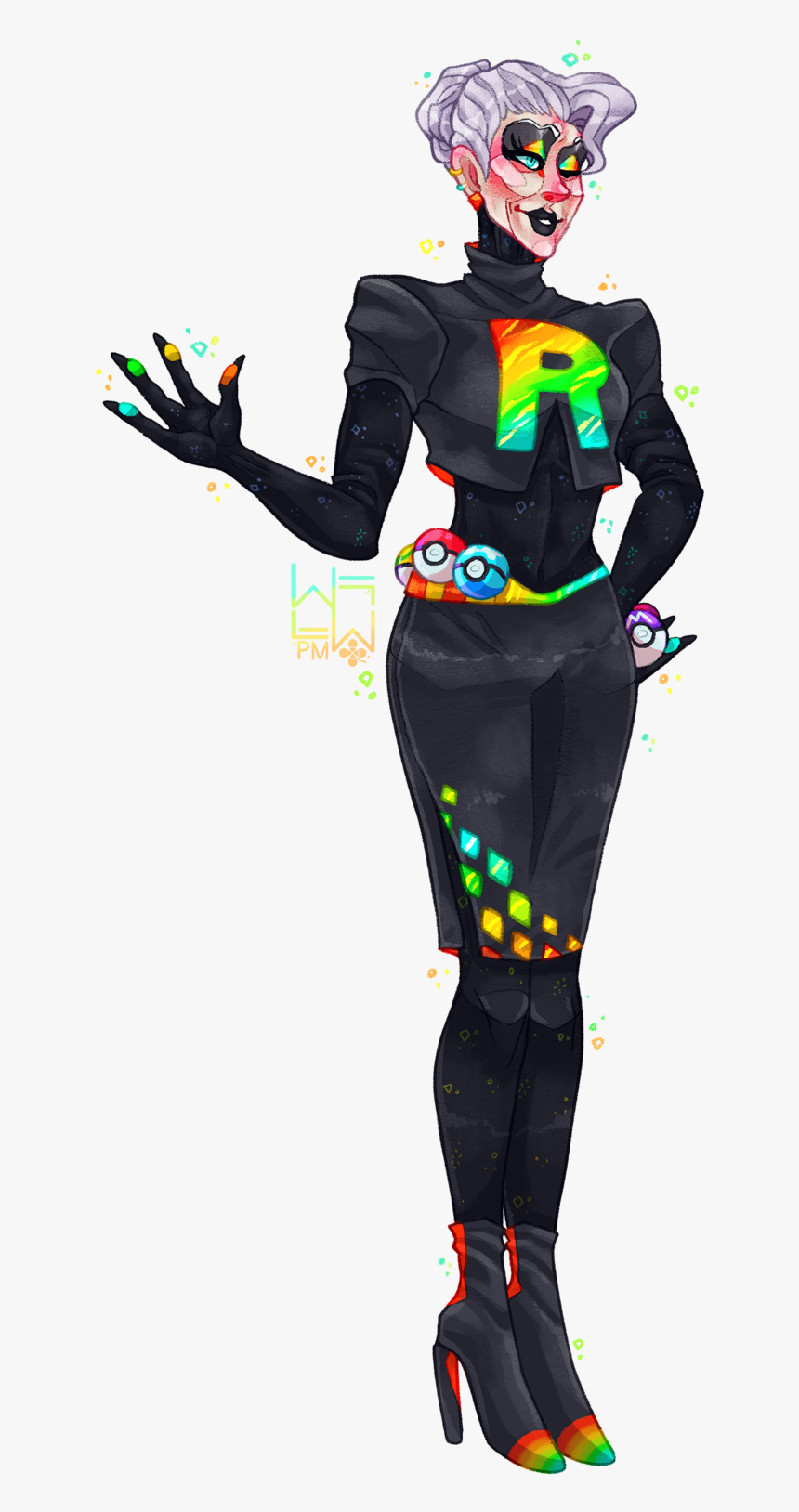 Meet Glamma, My Lead Rainbow Rocket Scientist - Character Design, HD Png Download, Free Download