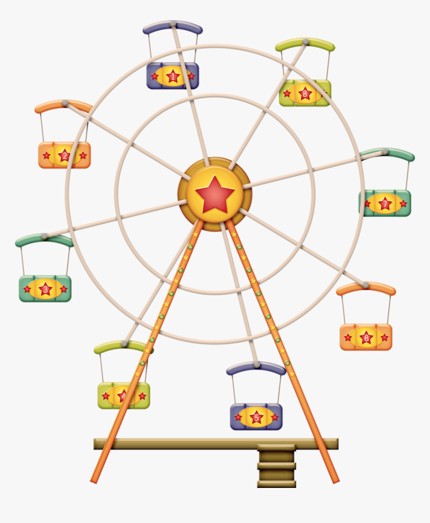 Zgl Threeringcircus Ferriswheel Png - Illustration, Transparent Png, Free Download