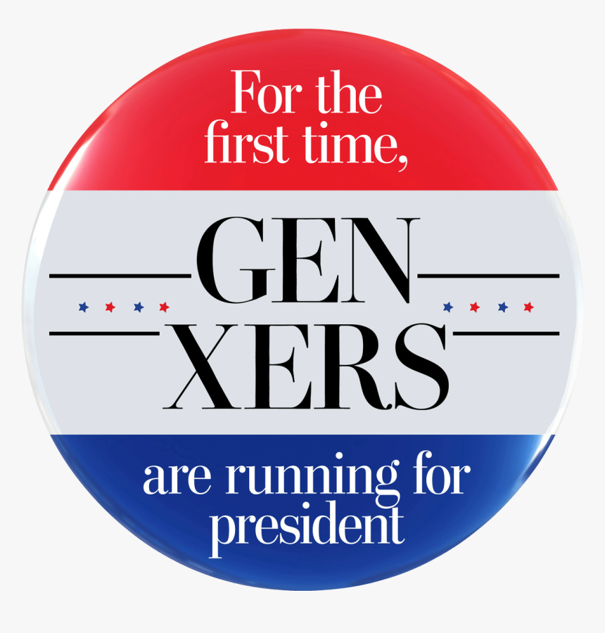 Gen-xers Running For President Button - Circle, HD Png Download, Free Download
