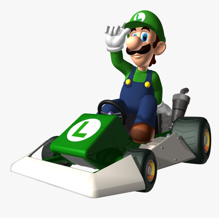 Luigi Kart Transparent & Png Clipart Free Download - Mario Kart Ds Luigi, Png Download, Free Download