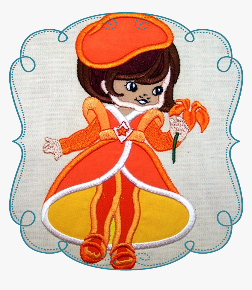 Orange Lizzy - Embroidery, HD Png Download, Free Download