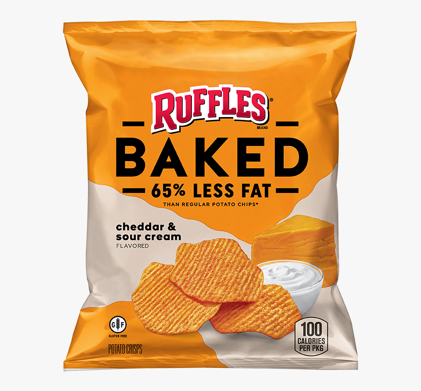 Baked Ruffles Cheddar And Sour Cream, HD Png Download, Free Download
