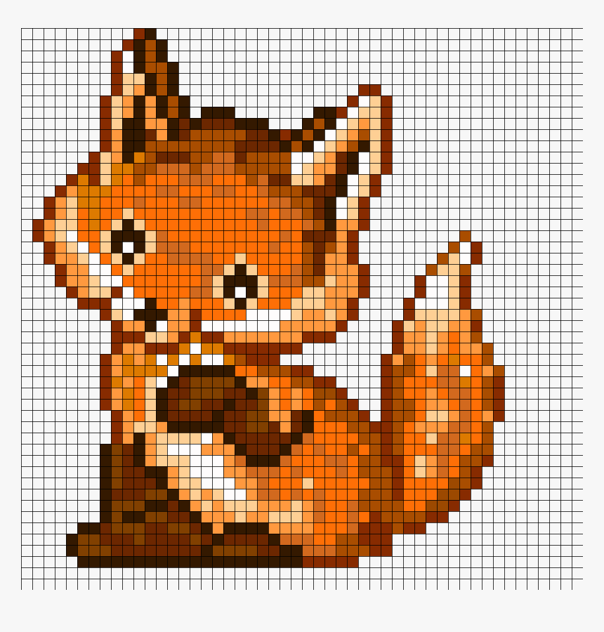 Cute Fox Cross Stitch Pattern, HD Png Download, Free Download