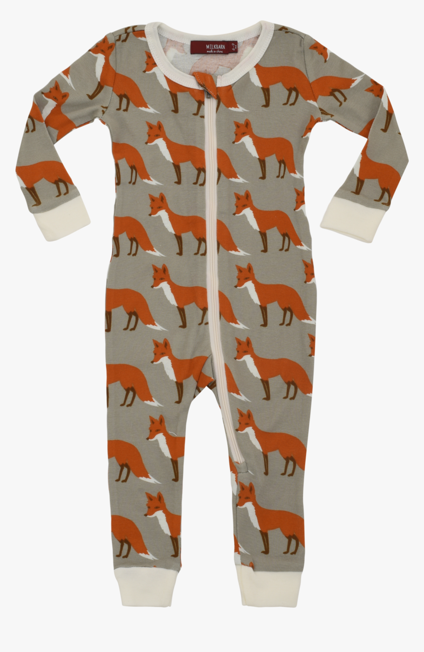 Milkbarn Baby Organic Cotton Zipper Pajama - Pajamas, HD Png Download, Free Download