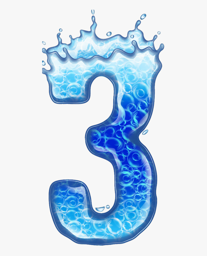 Font Theme Water Related To Alphabets And Number, HD Png Download, Free Download