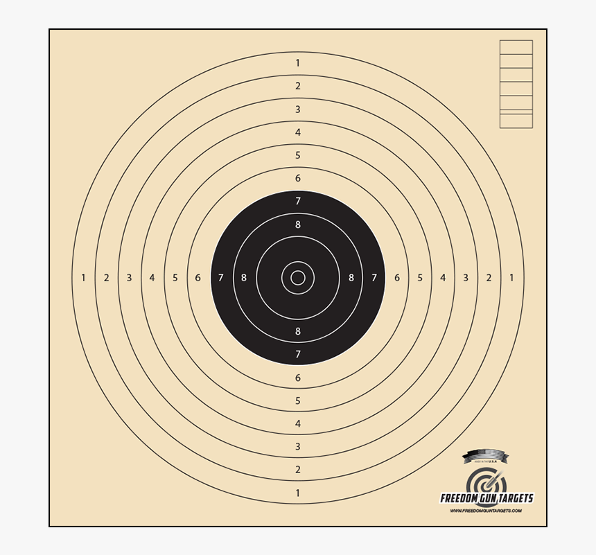 10m Air Pistol Target, HD Png Download, Free Download